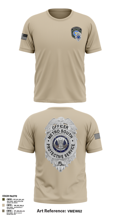 METRO SOUTH PROTECTIVE SERVICE 25947378 Old School Cotton Feel Shirt - 2
