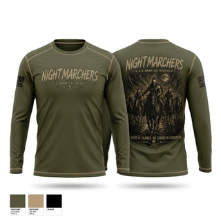 Long Sleeve Performance Shirt, 3rd platoon Nightmarchers, Army, Teamtime, Team time, sublimation, custom sports apparel, team uniforms, spirit wear, spiritwear, sports uniforms, custom shirts, team store, custom team store, fundraiser sports, apparel fundraiser