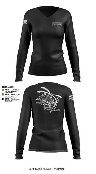 Womens Long Sleeve Vneck Shirt, B Co. 2-147, , Teamtime, Team time, sublimation, custom sports apparel, team uniforms, spirit wear, spiritwear, sports uniforms, custom shirts, team store, custom team store, fundraiser sports, apparel fundraiser