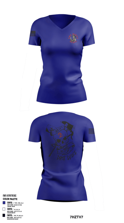 386th ECES/CEF 44039063 Women's Short Sleeve V-neck Shirt - 2