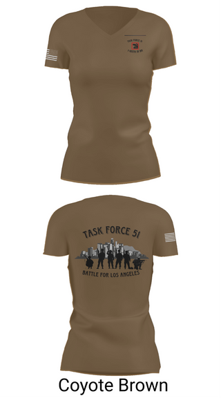 Womens Short Sleeve Vneck Shirt, 1-185th IN BN, , Teamtime, Team time, sublimation, custom sports apparel, team uniforms, spirit wear, spiritwear, sports uniforms, custom shirts, team store, custom team store, fundraiser sports, apparel fundraiser