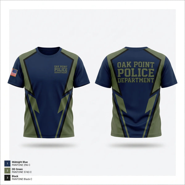 Old School Cotton Feel Shirt, Oak Point Police DepartmentOak Point Police Department, Police, Teamtime, Team time, sublimation, custom sports apparel, team uniforms, spirit wear, spiritwear, sports uniforms, custom shirts, team store, custom team store, fundraiser sports, apparel fundraiser