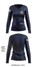 Texas Division 29729645 Women's Long Sleeve V-neck Shirt - 101