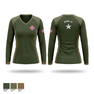 Genesis Health Clubs Women's Long Sleeve V-neck Shirt - 1
