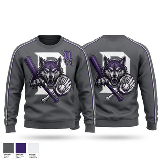 Crew Neck Sweatshirt, Dungeness Greywolves, Baseball, Teamtime, Team time, sublimation, custom sports apparel, team uniforms, spirit wear, spiritwear, sports uniforms, custom shirts, team store, custom team store, fundraiser sports, apparel fundraiser