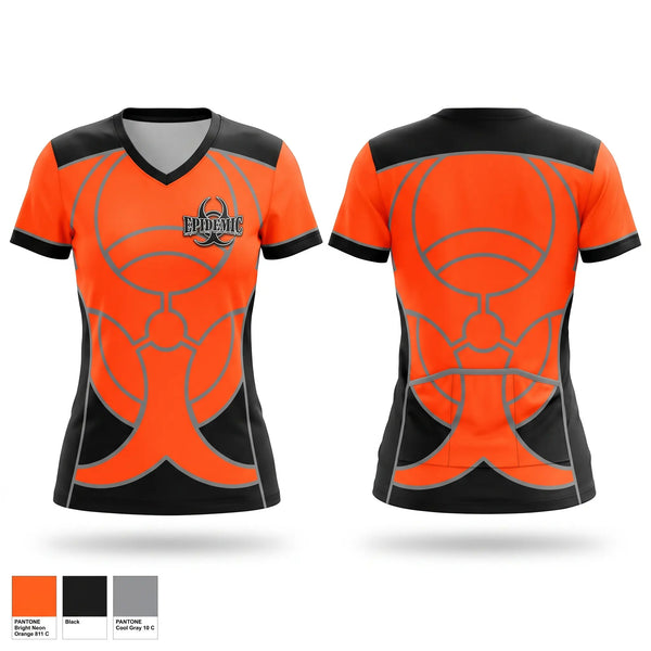 Womens Short Sleeve Vneck Shirt, Epidemic, Softball, Teamtime, Team time, sublimation, custom sports apparel, team uniforms, spirit wear, spiritwear, sports uniforms, custom shirts, team store, custom team store, fundraiser sports, apparel fundraiser
