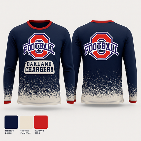 Long Sleeve Performance Shirt, Oakland Chargers, , Teamtime, Team time, sublimation, custom sports apparel, team uniforms, spirit wear, spiritwear, sports uniforms, custom shirts, team store, custom team store, fundraiser sports, apparel fundraiser