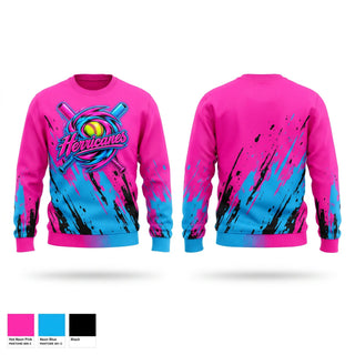 Crew Neck Sweatshirt, Herricanes, Softball, Teamtime, Team time, sublimation, custom sports apparel, team uniforms, spirit wear, spiritwear, sports uniforms, custom shirts, team store, custom team store, fundraiser sports, apparel fundraiser