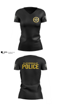 Cloverdale police department 51984655 Women's Short Sleeve V-neck Shirt - 3