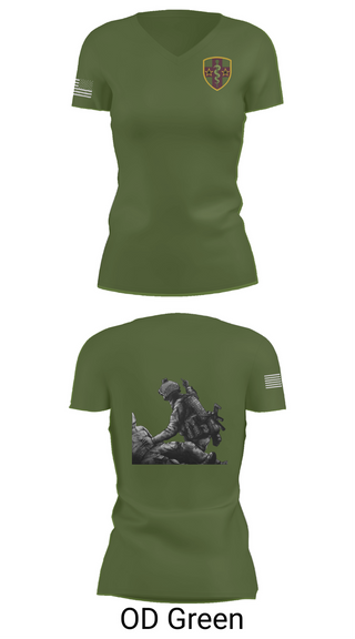 Womens Short Sleeve Vneck Shirt, 7455th MORU, , Teamtime, Team time, sublimation, custom sports apparel, team uniforms, spirit wear, spiritwear, sports uniforms, custom shirts, team store, custom team store, fundraiser sports, apparel fundraiser