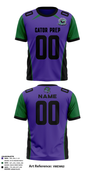 Short Sleeve Performance Shirt, Gator Prep, Football, Teamtime, Team time, sublimation, custom sports apparel, team uniforms, spirit wear, spiritwear, sports uniforms, custom shirts, team store, custom team store, fundraiser sports, apparel fundraiser