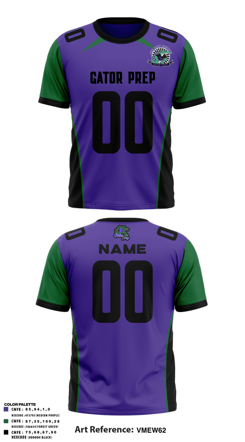 Short Sleeve Performance Shirt, Gator Prep, Football, Teamtime, Team time, sublimation, custom sports apparel, team uniforms, spirit wear, spiritwear, sports uniforms, custom shirts, team store, custom team store, fundraiser sports, apparel fundraiser