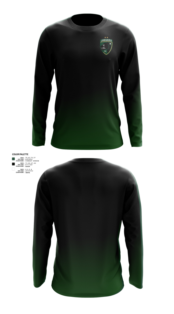 Long Sleeve Performance Shirt, JAGUARS FC, Men's Soccer, Teamtime, Team time, sublimation, custom sports apparel, team uniforms, spirit wear, spiritwear, sports uniforms, custom shirts, team store, custom team store, fundraiser sports, apparel fundraiser
