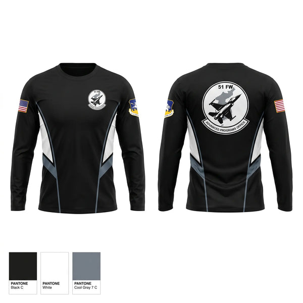 Long Sleeve Performance Shirt, 51st Fighter Wing Advanced Programs Office, Air Force, Teamtime, Team time, sublimation, custom sports apparel, team uniforms, spirit wear, spiritwear, sports uniforms, custom shirts, team store, custom team store, fundraiser sports, apparel fundraiser