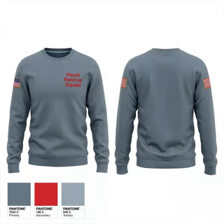 Crew Neck Sweatshirt, Haysi Rescue Squad, EMS/EMT, Teamtime, Team time, sublimation, custom sports apparel, team uniforms, spirit wear, spiritwear, sports uniforms, custom shirts, team store, custom team store, fundraiser sports, apparel fundraiser