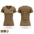 Royal Lao Airborne Security Forces 72174083 Women's Short Sleeve V-neck Shirt - 1