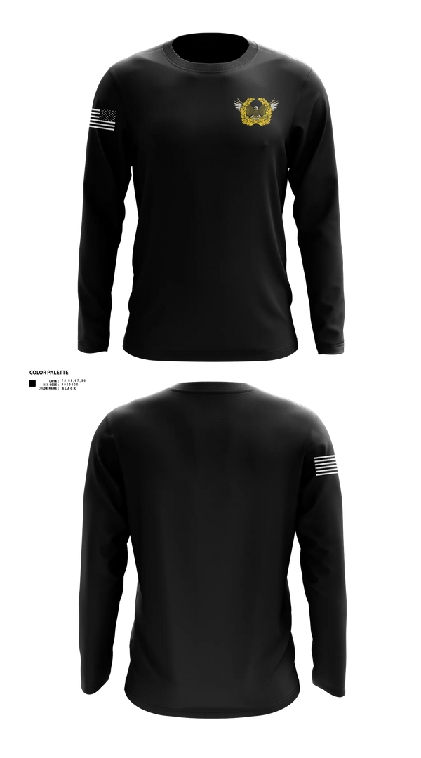 Long Sleeve Performance Shirt, Arlington Hall Minuteman Silver Chapter - USAWOA, Army, Teamtime, Team time, sublimation, custom sports apparel, team uniforms, spirit wear, spiritwear, sports uniforms, custom shirts, team store, custom team store, fundraiser sports, apparel fundraiser