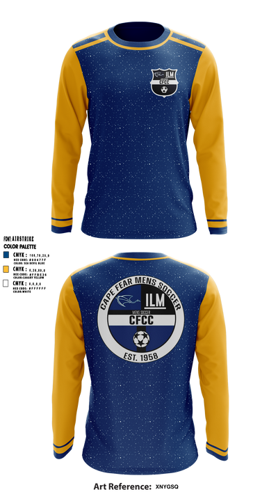 Cape Fear Community College Soccer 4526696 Long Sleeve Performance Shirt 5