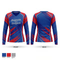 Dugouts and Dingers Women's Long Sleeve V-neck Shirt - 1