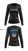 LMPD PEER SUPPORT 60613190 Women's Long Sleeve V-neck Shirt - 2