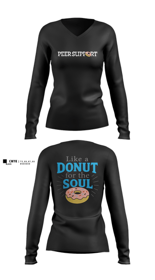 Womens Long Sleeve Vneck Shirt, LMPD HSO TACMED, Police, Teamtime, Team time, sublimation, custom sports apparel, team uniforms, spirit wear, spiritwear, sports uniforms, custom shirts, team store, custom team store, fundraiser sports, apparel fundraiser