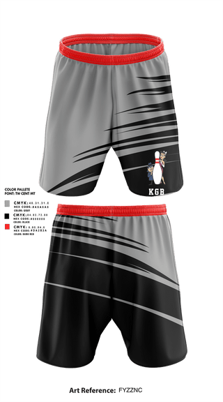 Athletic Shorts With Pockets, KGB, Bowling, Teamtime, Team time, sublimation, custom sports apparel, team uniforms, spirit wear, spiritwear, sports uniforms, custom shirts, team store, custom team store, fundraiser sports, apparel fundraiser
