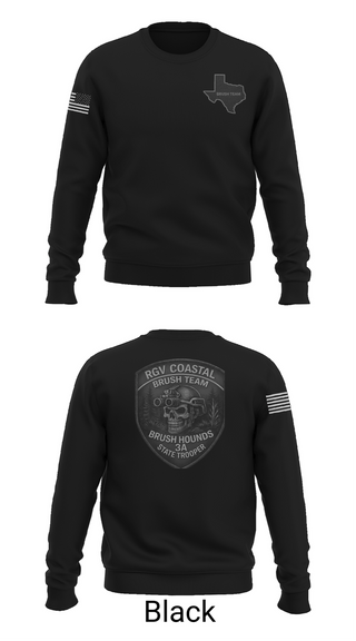 Crew Neck Sweatshirt, RGV COASTAL BRUSH TEAM, Police, Teamtime, Team time, sublimation, custom sports apparel, team uniforms, spirit wear, spiritwear, sports uniforms, custom shirts, team store, custom team store, fundraiser sports, apparel fundraiser