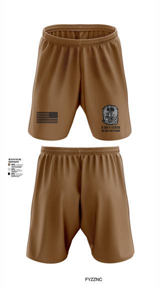 Athletic Shorts With Pockets, C Co 1-210th Crusaders, Army, Teamtime, Team time, sublimation, custom sports apparel, team uniforms, spirit wear, spiritwear, sports uniforms, custom shirts, team store, custom team store, fundraiser sports, apparel fundraiser
