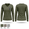 Chester County Prison Emergency Response Team CERT Women's Long Sleeve V-neck Shirt - 1