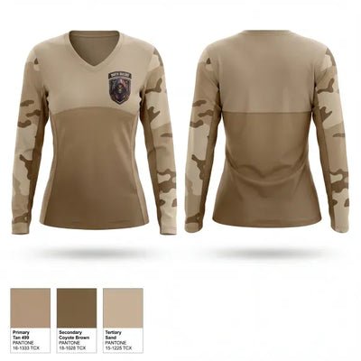 Death Dealers Airsoft 2546891 Women's Long Sleeve V-neck Shirt - 1