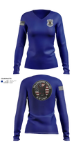 Willoughby Police K9 Unit 23687363 Women's Long Sleeve V-neck Shirt - 31