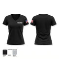 RECONDO Women's Short Sleeve V-neck Shirt - 1