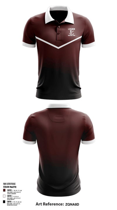Lebanon High School Marching Band Short Sleeve Performance Polo - 1