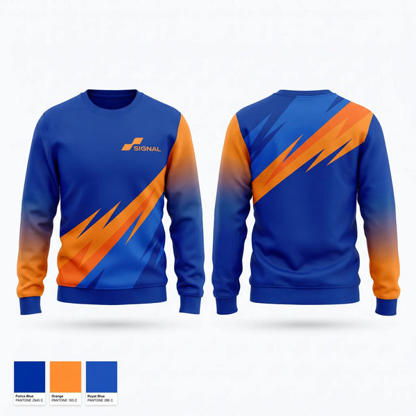 Crew Neck Sweatshirt, Signal, , Teamtime, Team time, sublimation, custom sports apparel, team uniforms, spirit wear, spiritwear, sports uniforms, custom shirts, team store, custom team store, fundraiser sports, apparel fundraiser