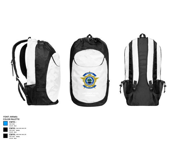 Gear Bag, Lake Forest Police Department, Police, Teamtime, Team time, sublimation, custom sports apparel, team uniforms, spirit wear, spiritwear, sports uniforms, custom shirts, team store, custom team store, fundraiser sports, apparel fundraiser