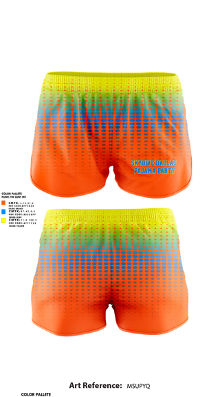 Womens Shorts, Skydive Dallas Pajama Party, Water Polo, Teamtime, Team time, sublimation, custom sports apparel, team uniforms, spirit wear, spiritwear, sports uniforms, custom shirts, team store, custom team store, fundraiser sports, apparel fundraiser