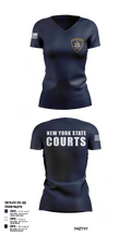 New York State courts 82461468 Women's Short Sleeve V-neck Shirt - 1