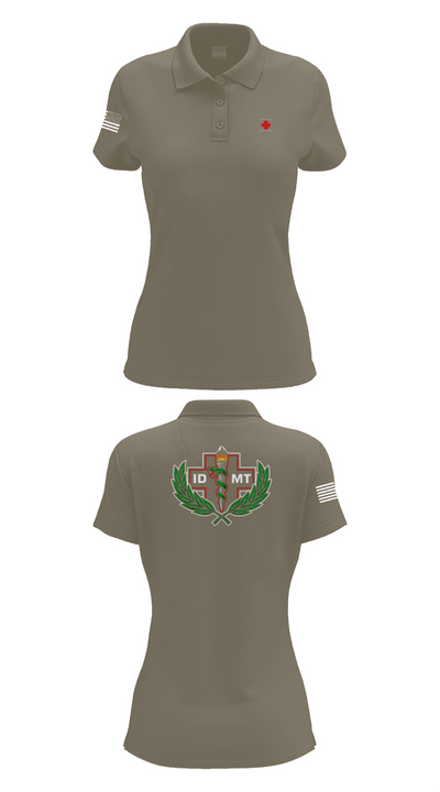 IDMTs 71442140 Women's Short Sleeve Performance Polo  - 75