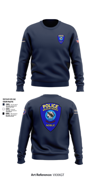 Crew Neck Sweatshirt, Noble Police, Police, Teamtime, Team time, sublimation, custom sports apparel, team uniforms, spirit wear, spiritwear, sports uniforms, custom shirts, team store, custom team store, fundraiser sports, apparel fundraiser