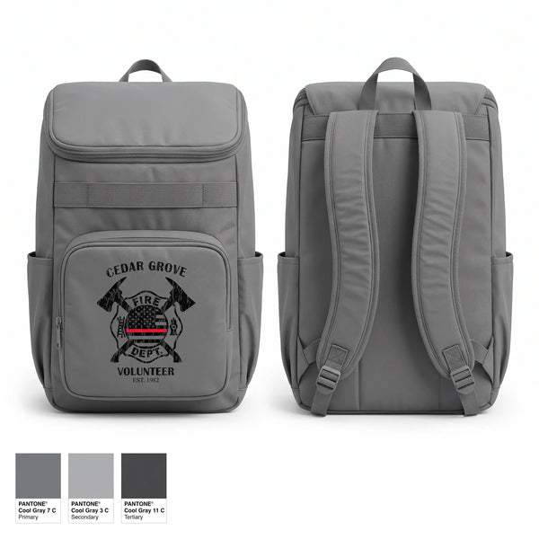 Gear Bag, Cedar Grove Volunteer Fire Dept, Fire Department, Teamtime, Team time, sublimation, custom sports apparel, team uniforms, spirit wear, spiritwear, sports uniforms, custom shirts, team store, custom team store, fundraiser sports, apparel fundraiser