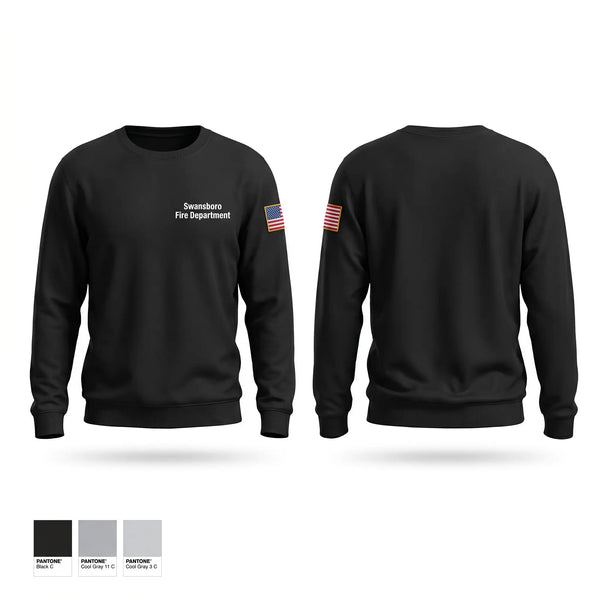 Crew Neck Sweatshirt, Swansboro Fire Department, Fire Department, Teamtime, Team time, sublimation, custom sports apparel, team uniforms, spirit wear, spiritwear, sports uniforms, custom shirts, team store, custom team store, fundraiser sports, apparel fundraiser