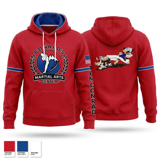 Hoodie, Conrad’s Martial Arts Center, , Teamtime, Team time, sublimation, custom sports apparel, team uniforms, spirit wear, spiritwear, sports uniforms, custom shirts, team store, custom team store, fundraiser sports, apparel fundraiser