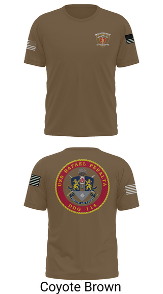 Old School Cotton Feel Shirt, USS Rafael Peralta DDG 115, Navy, Teamtime, Team time, sublimation, custom sports apparel, team uniforms, spirit wear, spiritwear, sports uniforms, custom shirts, team store, custom team store, fundraiser sports, apparel fundraiser