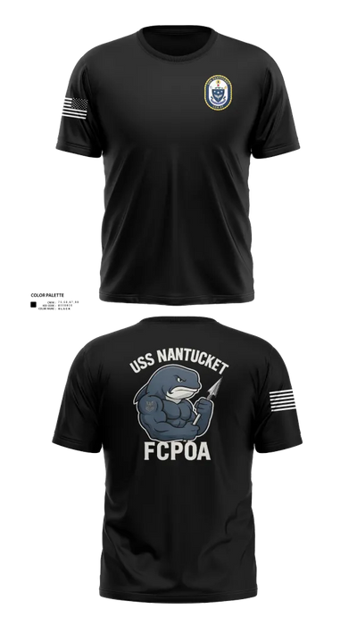 USS NANTUCKET LCS 27 Short Sleeve Performance Shirt - 5
