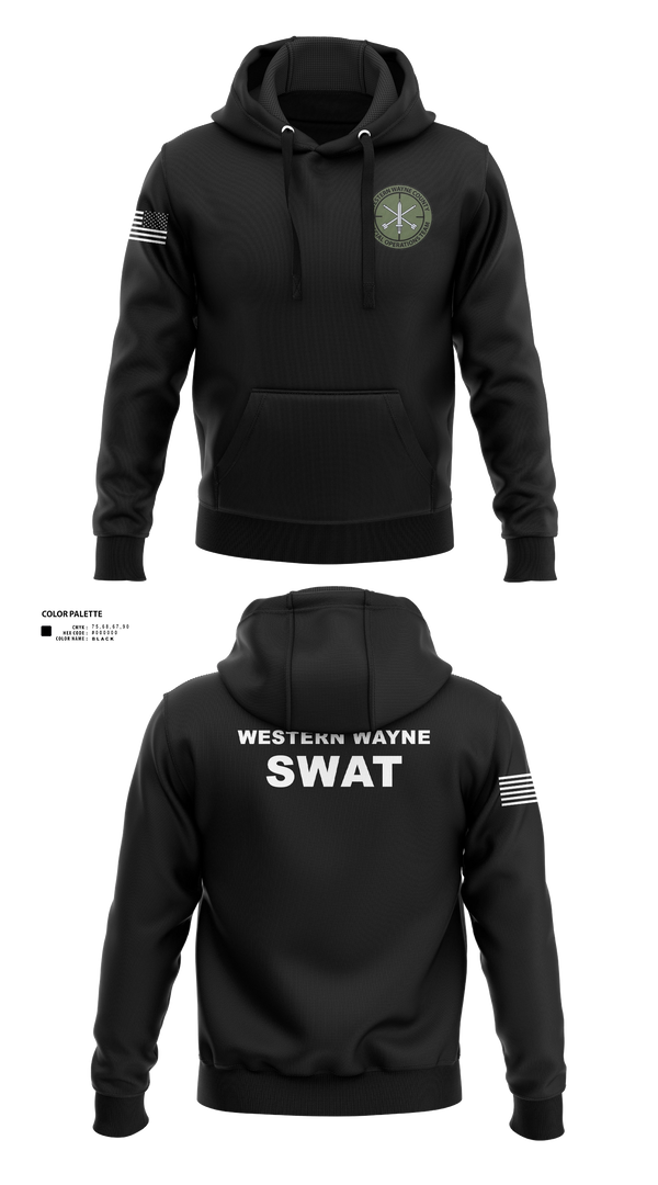 Hoodie, Western Wayne SOT, Police, Teamtime, Team time, sublimation, custom sports apparel, team uniforms, spirit wear, spiritwear, sports uniforms, custom shirts, team store, custom team store, fundraiser sports, apparel fundraiser