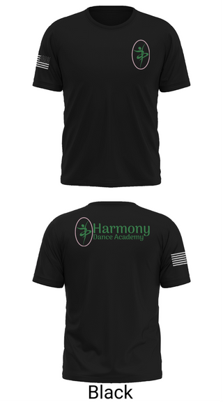 Old School Cotton Feel Shirt, Harmony Dance Academy, Cheer, Teamtime, Team time, sublimation, custom sports apparel, team uniforms, spirit wear, spiritwear, sports uniforms, custom shirts, team store, custom team store, fundraiser sports, apparel fundraiser