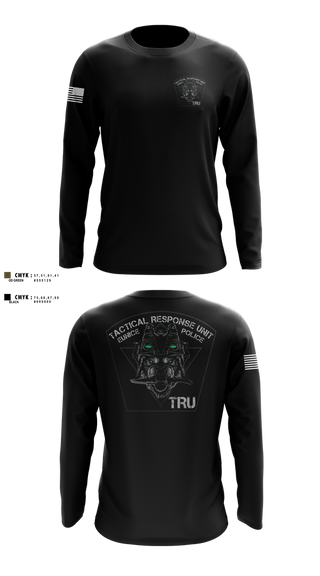 Long Sleeve Performance Shirt, Eunice Police TRU, Police, Teamtime, Team time, sublimation, custom sports apparel, team uniforms, spirit wear, spiritwear, sports uniforms, custom shirts, team store, custom team store, fundraiser sports, apparel fundraiser
