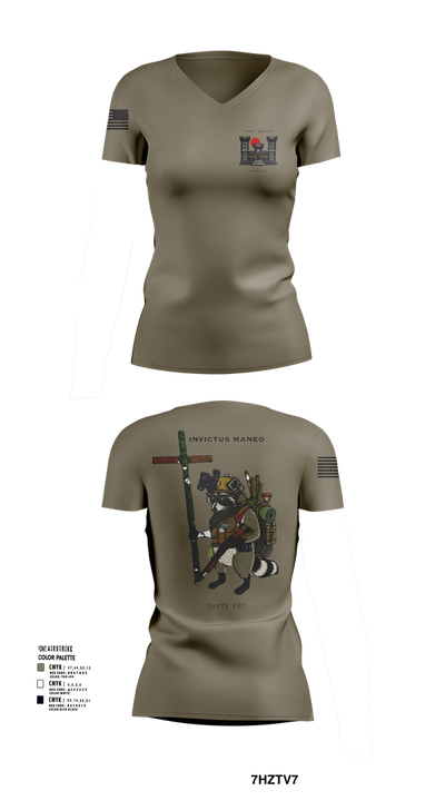 441st Engineer Company 97843489 Women's Short Sleeve V-neck Shirt - 109