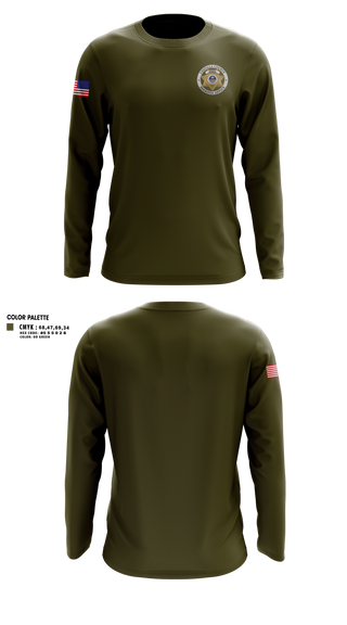 Long Sleeve Performance Shirt, Costilla County Sheriff's Office, Police, Teamtime, Team time, sublimation, custom sports apparel, team uniforms, spirit wear, spiritwear, sports uniforms, custom shirts, team store, custom team store, fundraiser sports, apparel fundraiser