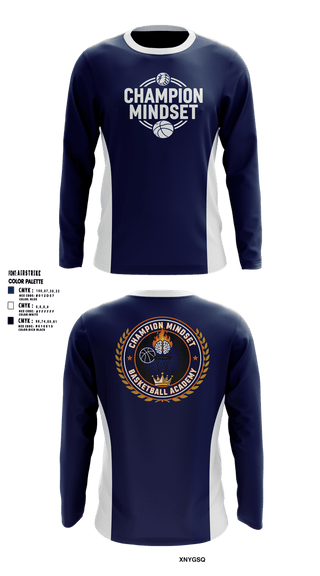 Long Sleeve Performance Shirt, Champion Mindset Basketball Academy, Men's Basketball, Teamtime, Team time, sublimation, custom sports apparel, team uniforms, spirit wear, spiritwear, sports uniforms, custom shirts, team store, custom team store, fundraiser sports, apparel fundraiser
